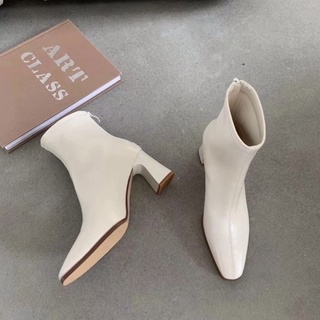 Bốt da mềm khoá sau - Bunny Shoes (K280)