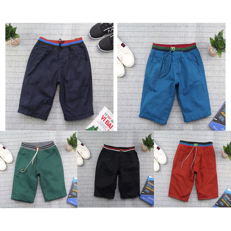 Quần short kaki nam đen lưng thun TS159 Tronshop | BigBuy360 - bigbuy360.vn