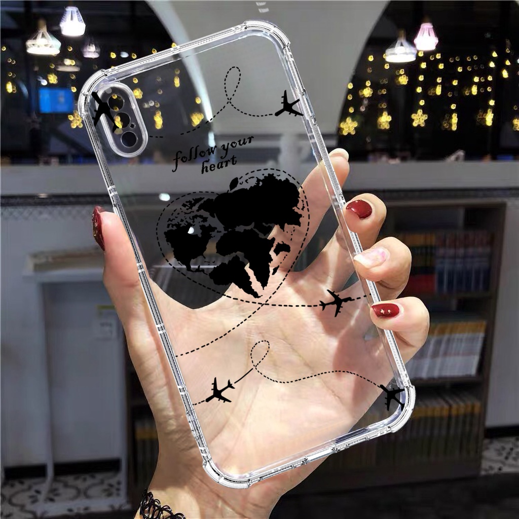 Ốp lưng iphone chống sốc trong suốt hình đôi cho iphone 14 13 pro max 11 12 pro max mini x xr xs max 6 s 7 8 plus