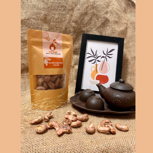 300gr hạt điều rang muối nguyên hạt size đại( a cồ). Chuẩn 100% hàng Việt Nam giòn - ngọt - thơm - bùi