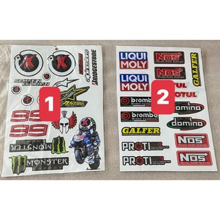 Bộ Tem Logo Nổi dán Xe máy < 1 tấm nhiều hình nhé>