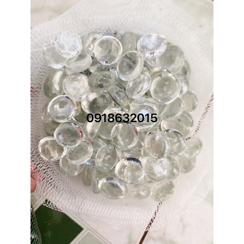 Đá thủy tinh trong suốt nhiều màu độc đáo dùng trang trí nhà cửa tiện dụng 200gram