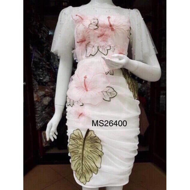 ẢNH VÀ VIDEO THẬT 10000%   đầm body nhún hoa thiêu