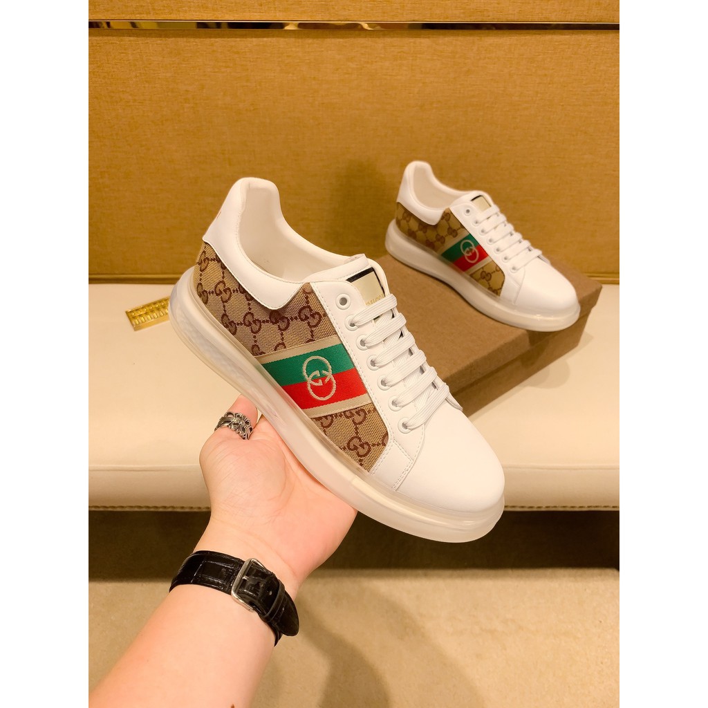 Giày sneakers nam da thật GUCCI GG GC họa tiết cổ điển mang đến phong cách mới