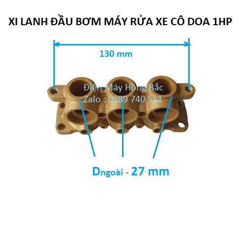 Phụ tùng đầu bơm máy rửa xe cô doa 1HP