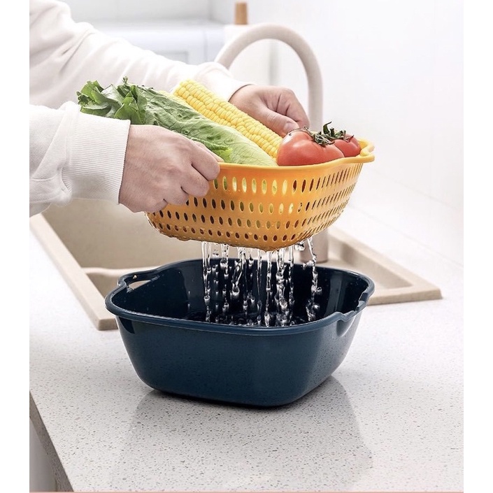 Thanh lý nghỉ bán Set rổ nhựa 6 món loại dày