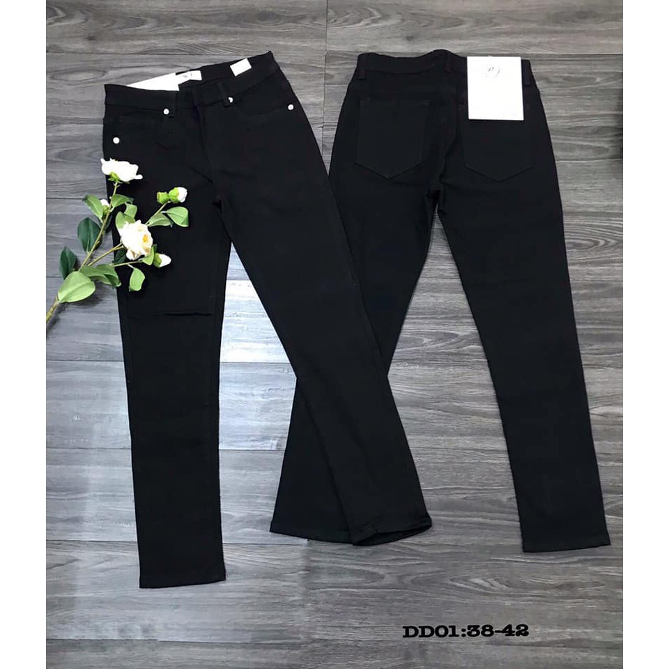 [55kg-95kg] Jeans đen dài Bigsize mã DD01. Size 30-42. Khách ib để được tư vấn chọn size.