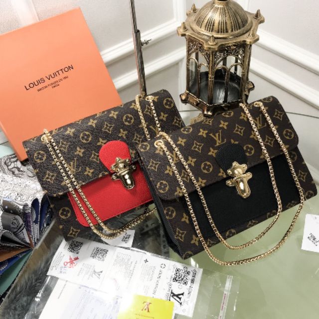 TÚI HOA NÂU KHÓA MẮT SZ 27 - FULLBOX