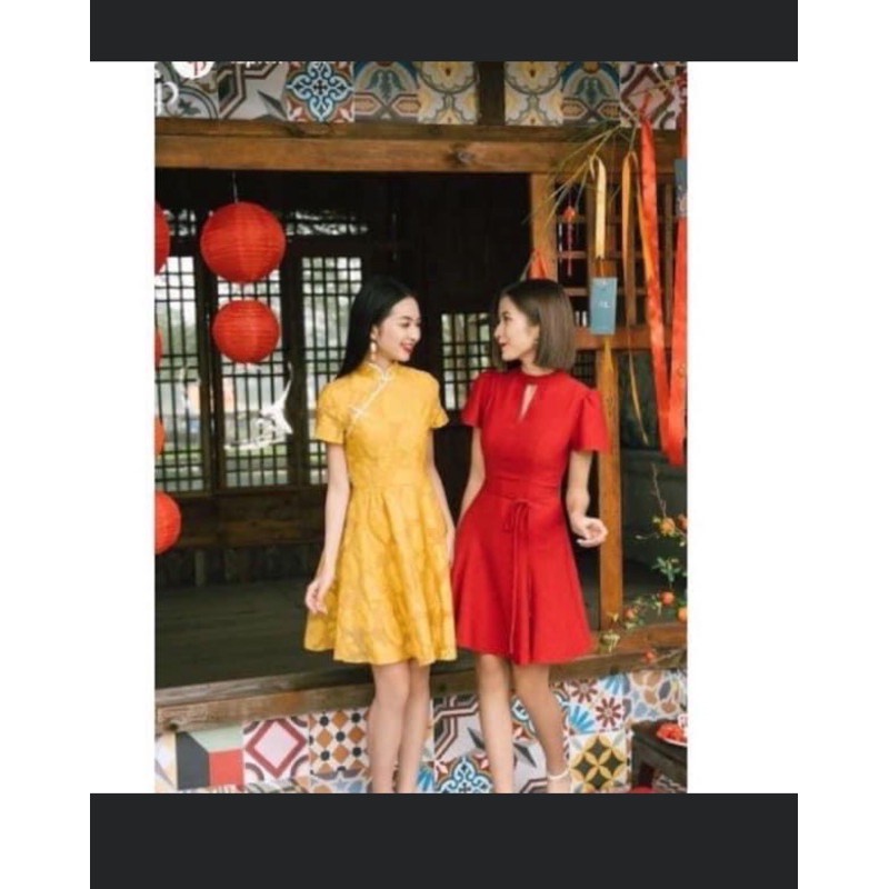 váy lép đỏ chất thun 350k