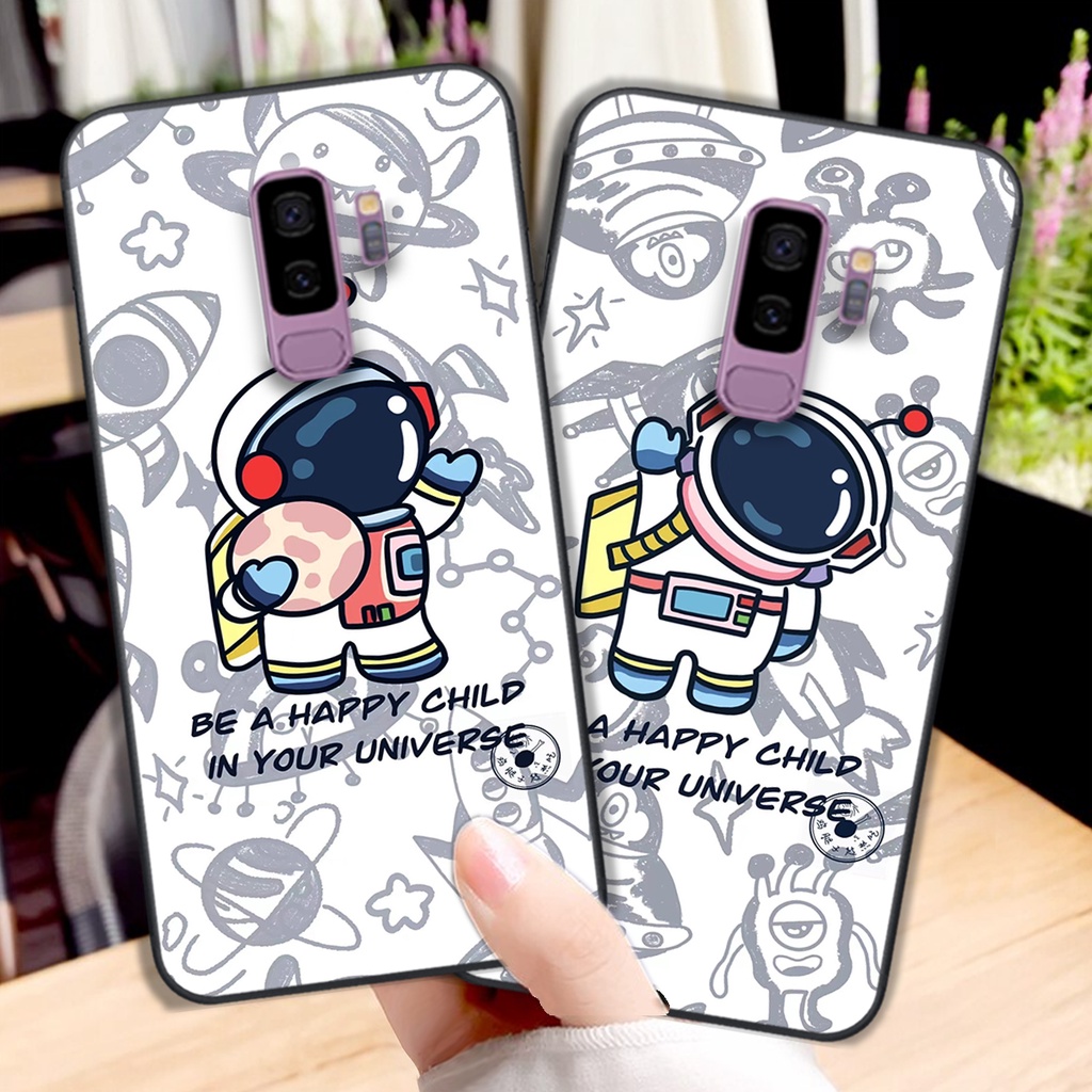 Ốp lưng Samsung S9 - S9 Plus mẫu phi hành gia vũ trụ cute đáng yêu