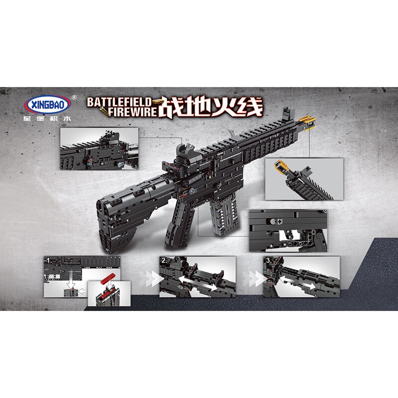 Mẫu lắp ráp mô hình Xingbao 24003 The Assault HK416 Rifle