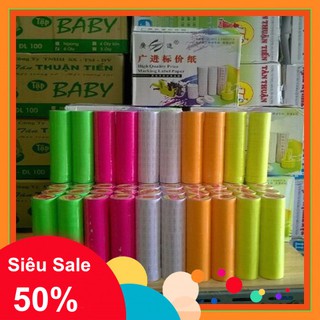 [Giá Kho]-10 Cuộn Giấy Bấm Gía Màu Saiko-VPP Thanh Tú[Giá Tốt Nhất]
