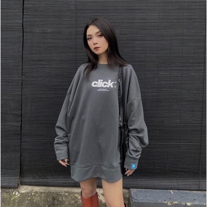 Pass áo sweater Click club xám size M