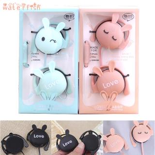 Tai Nghe Điện Thoại Máy Tính Đeo Cổ Hình Tai Thỏ Hoạt Hình Đáng Yêu