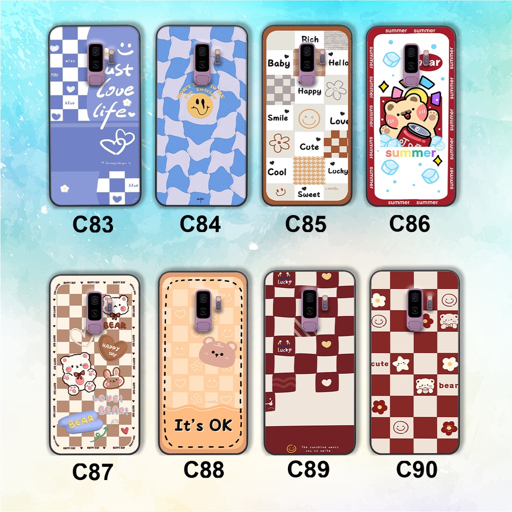Ốp lưng Samsung S9 / S9 Plus / S9+ trái tim mặt cười, gấu cute thể thao cá tính