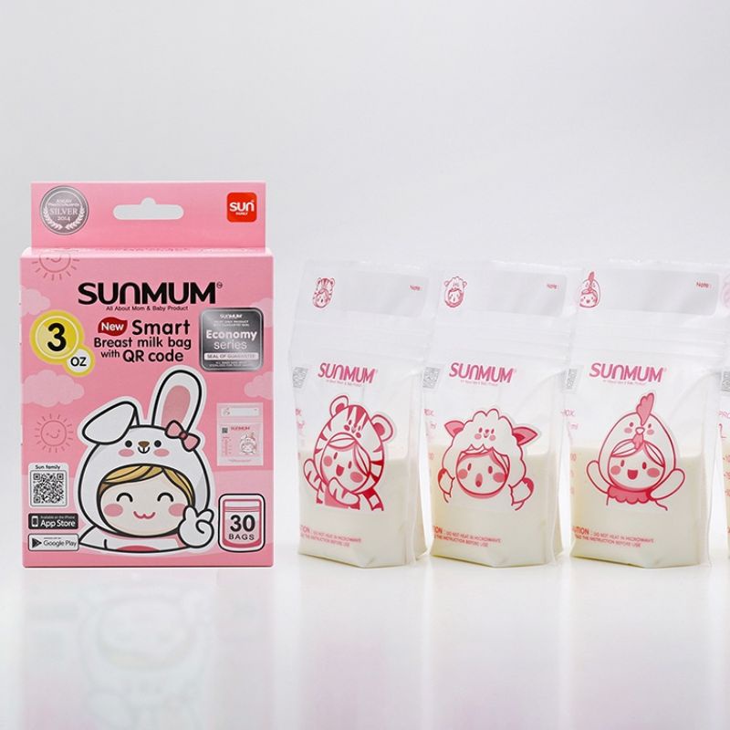 Trữ Sữa Sunmum 100ml_ Hộp 30 Túi