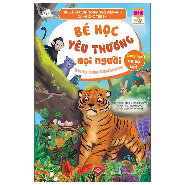 Sách - Truyện Tranh Song Ngữ Việt - Anh Dành Cho Trẻ Em - Cùng Học Cư Xử Tốt - Bé Học Yêu Thương Mọi Người