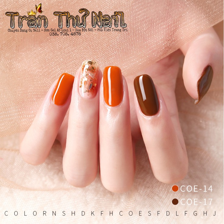 Sơn Gel AS RED | Mã COE | Màu Vàng Cam