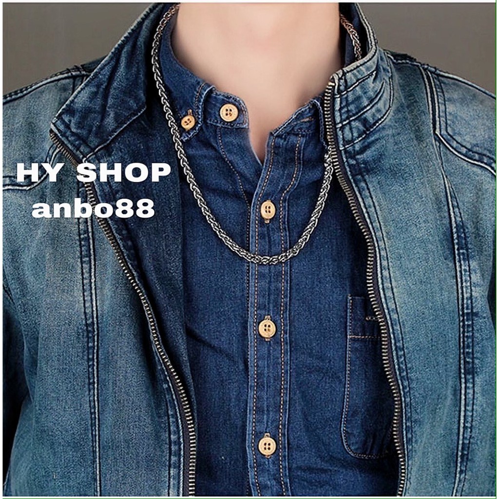 vòng cổ titan dây xích đan xoắn cho nam nữ siêu bền không gỉ không dị ứng - dây chuyền Unisex BTS