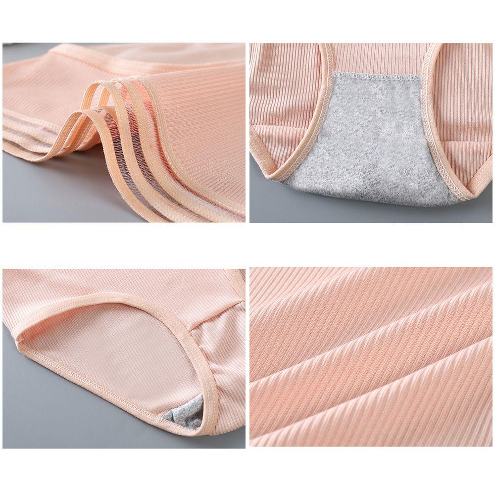 ROSE Quần Lót Cotton Lưng Vừa Thoáng Mát Xinh Xắn Cho Nữ