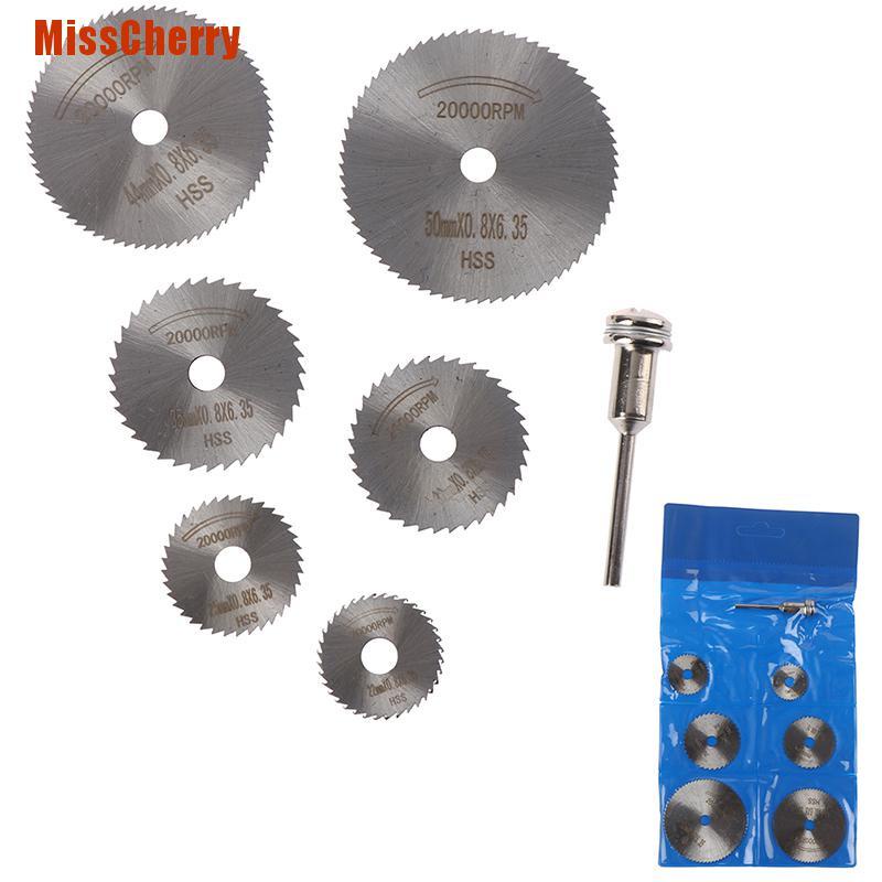 Bộ 7 Lưỡi Cưa Tròn Hss Chất Lượng Cao