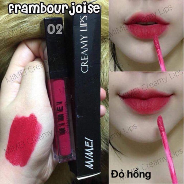 Son Lì MIMEI - MÀU ĐỎ HỒNG