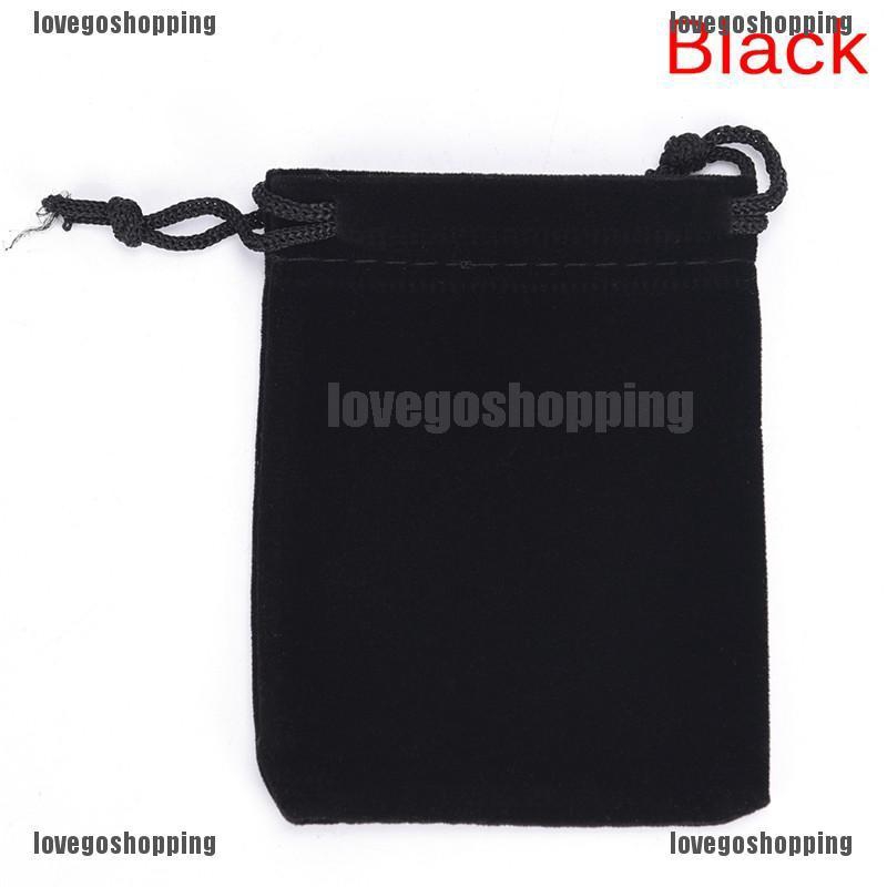 10 túi nhung dây rút 7x9cm nhiều màu dễ thương đựng quà tặng giáng sinh