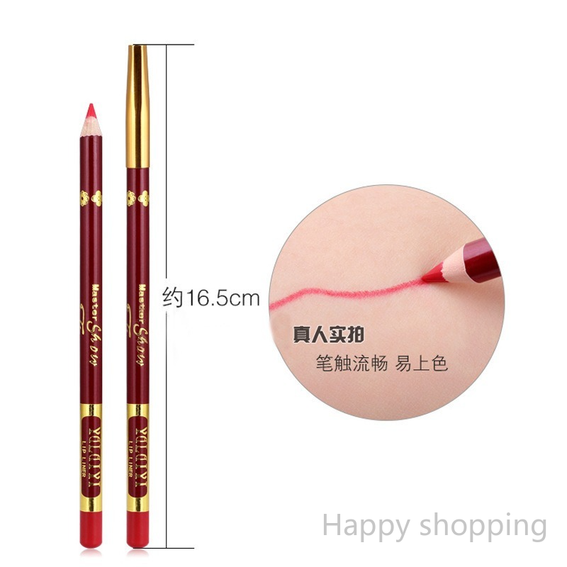 (Hàng Mới Về) Bút Kẻ Viền Môi 12 Màu Sắc Tùy Chọn Chống Thấm Nước Không Lem | BigBuy360 - bigbuy360.vn