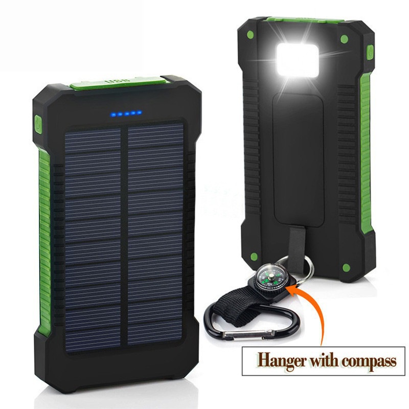 Pin Sạc Dự Phòng Năng Lượng Mặt Trời Solar Changer 8000 mAh, Sạc nhanh QC3.0, Sạc Dự Phòng Sạc Nhanh Cho Mọi Thiết Bị