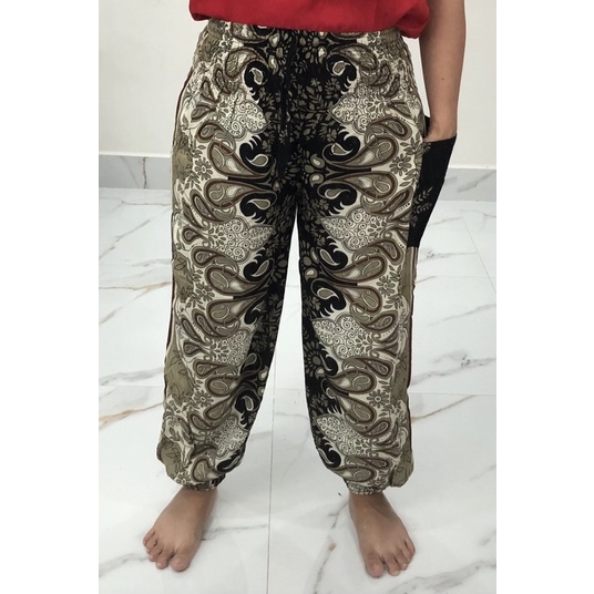 [size 1/47-65ký]Quần alibaba quần harem quần lanh bom yoga 🧘‍♀️ thiền 🧘‍♂️