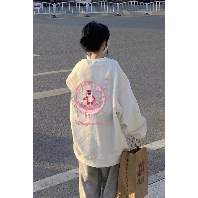 NRVP Áo Thun Tay Dài Oversize In Họa Tiết Phong Cách Hàn Quốc Thời Trang Cho Nam Và Nữ