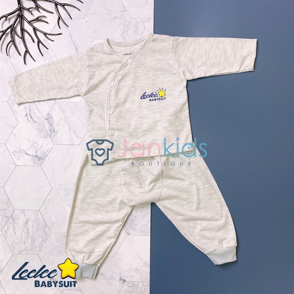 COMBO sỉ 1 lố 30 bộ quần áo sơ sinh dài tay màu Leelee kids (đủ size)