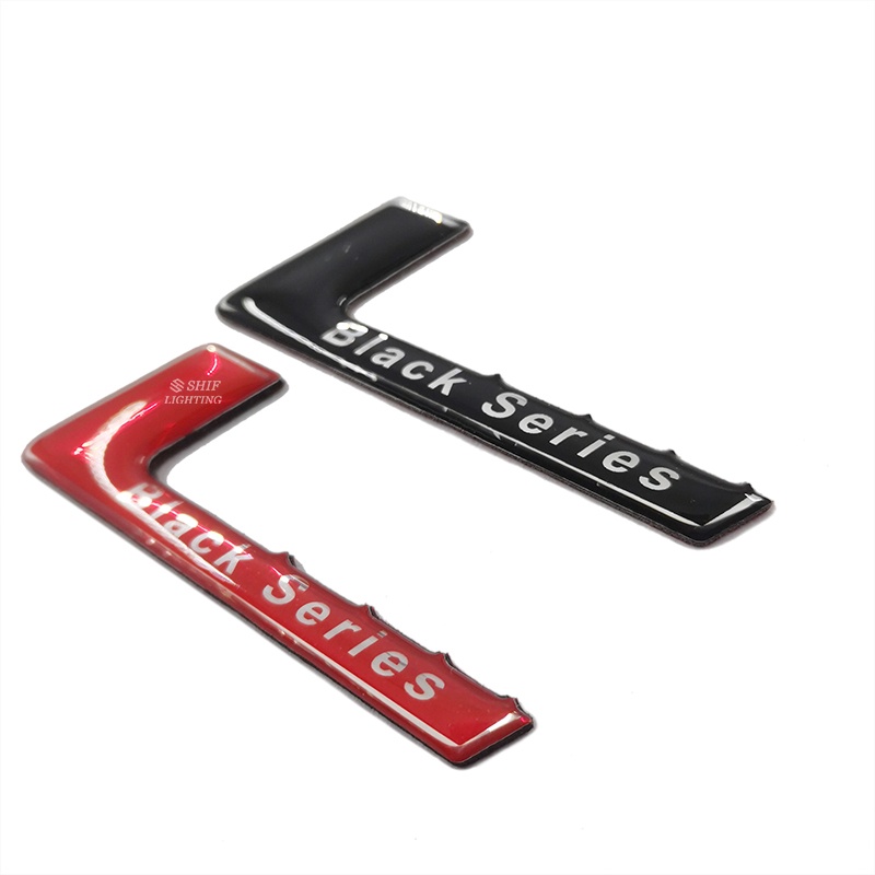 1 Miếng Dán Logo Màu Đen Bằng ABS Trang Trí Nắp Cốp Sau Xe Hơi Mercedes Benz AMG