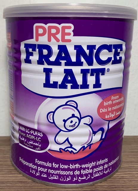 Sữa Pre France Lait 400g cho trẻ sinh non, nhẹ cân - Sữa nhập khẩu nguyên lon Pháp_ DATE MỚI NHẤT