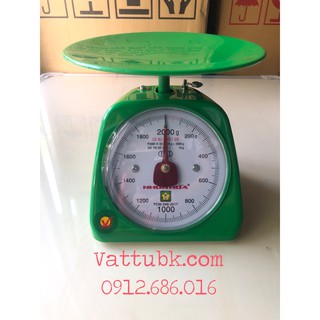 Cân đồng hồ đĩa nhựa 2kg