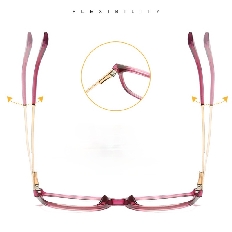 Mắt kính gọng kim loại chống ánh sáng xanh thời trang dành cho nữ