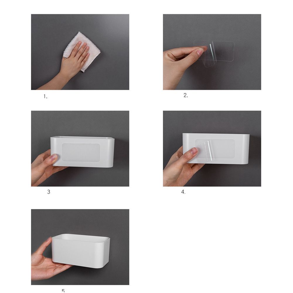 Hộp đựng điều khiển từ xa mỹ phẩm gắn tường không cần khoan lỗ đa năng tiện lợi dành cho phòng tắm
