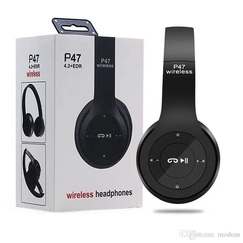 Tai nghe chụp tai Bluetooth P47 có khe thẻ nhớ giá rẻ