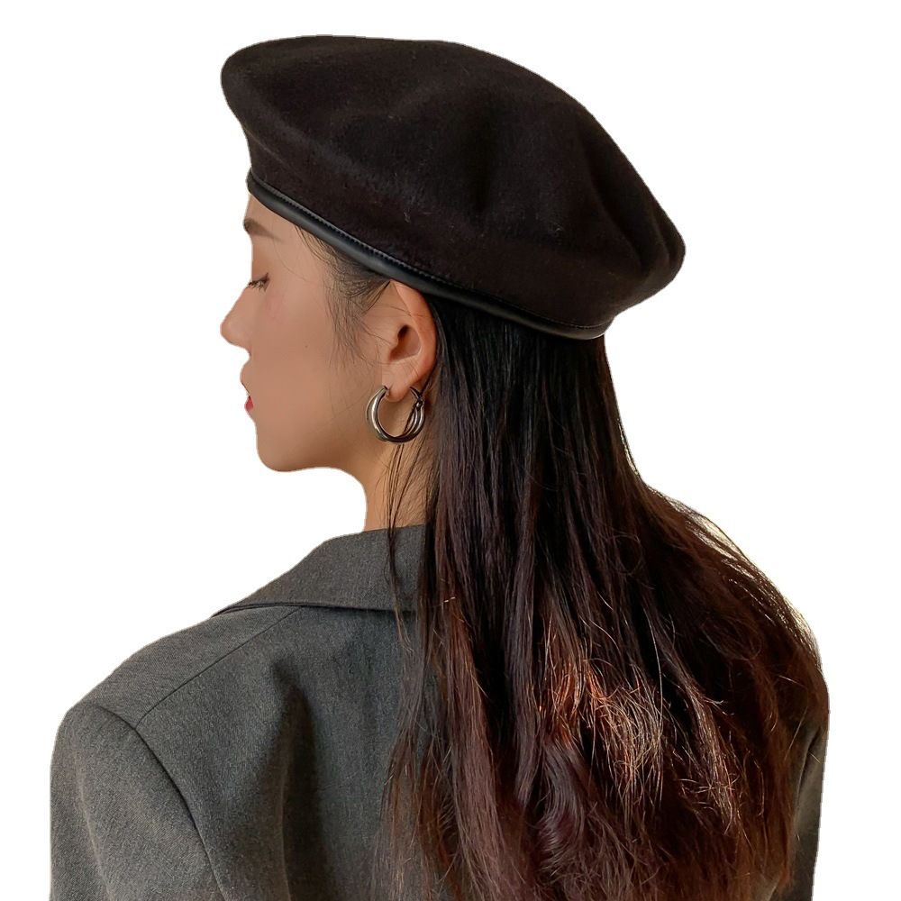 Mũ beret vải len phong cách quân đội cá tính cho nam và nữ