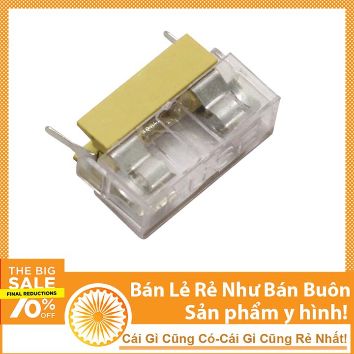 Đế Cầu Chì 5x20mm - Có Nắp