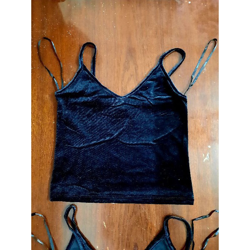 Áo croptop nhung hàng xuất xịn