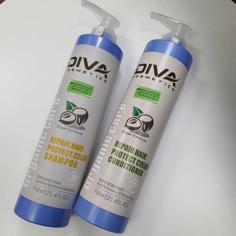 Gội xả Diva 750ml hàng chính hãng mẫu mới new 2018