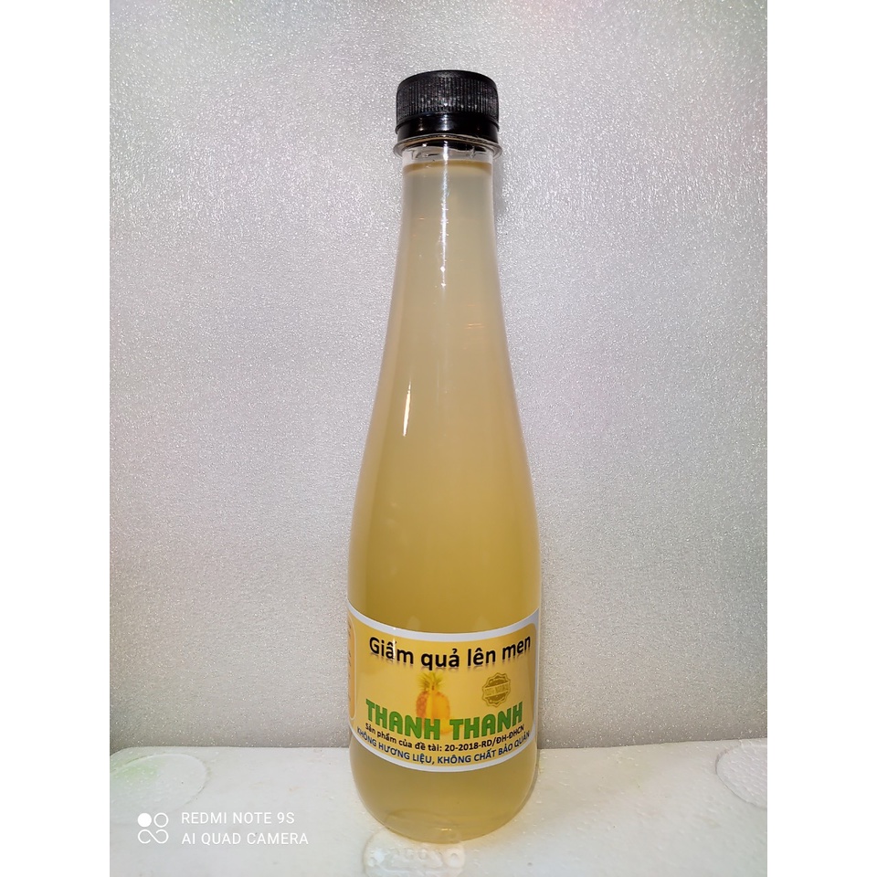 2 Chai Giấm Dứa  Lên Men Tự Nhiên , Giàu Vitamin C, Đẹp Da, Giảm Mỡ Máu, Hỗ Trợ Tiêu Hóa