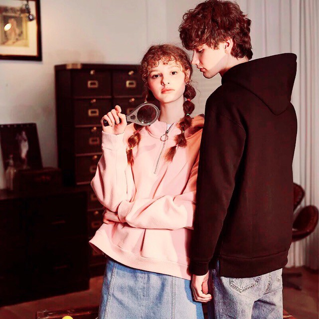 Áo Hoddie khóa kéo trơn unisex, nỉ bông 2 lớp dày dặn, thời trang-GV003 | WebRaoVat - webraovat.net.vn