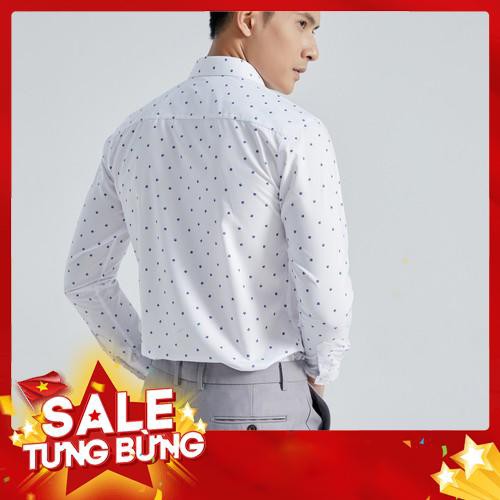 Áo Sơ Mi Nam Dài Tay Biluxury Họa Tiết Xanh (SMDH041TRT) - Hàng nhập khẩu