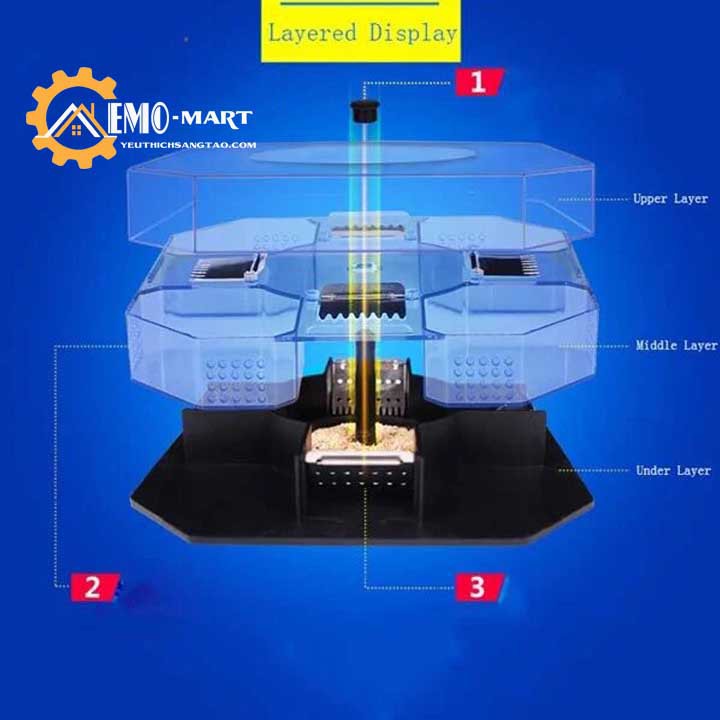 💥 Hộp bẫy gián thông minh 💥 Tặng kèm 3 gói mồi - Hiệu quả sau 1 đêm