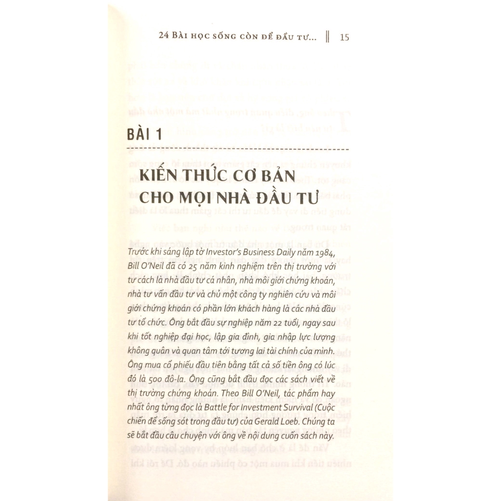 Sách - 24 Bài Học Sống Còn Để Đầu Tư Thành Công Trên Thị Trường Chứng Khoán (Tái Bản 2018)