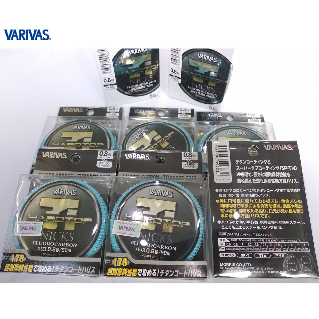 Dây Câu Cá FluoroCarbon Varivas Hard Top Ti Nicks - 50m