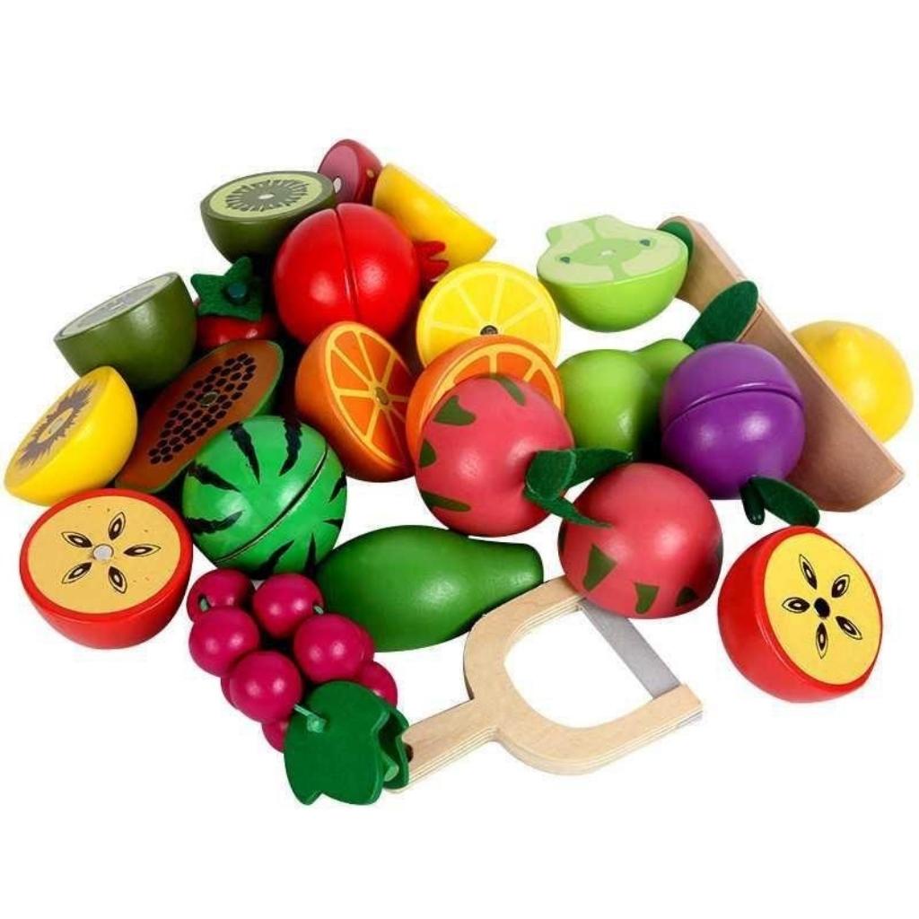 Đồ chơi cắt hoa quả gỗ MUSHROOM cho bé