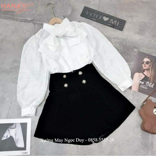 Quần short nhung phồng lưng cao cạp bản to vải mềm dày phối 4 cúc khóa sau - Quần đùi nữ ống rộng đi chơi tiệc hẹn hò